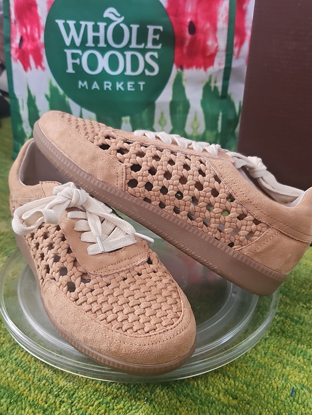 Oasis Society Sandy Apricot Air Knit Vegan Shoes Size 8.5